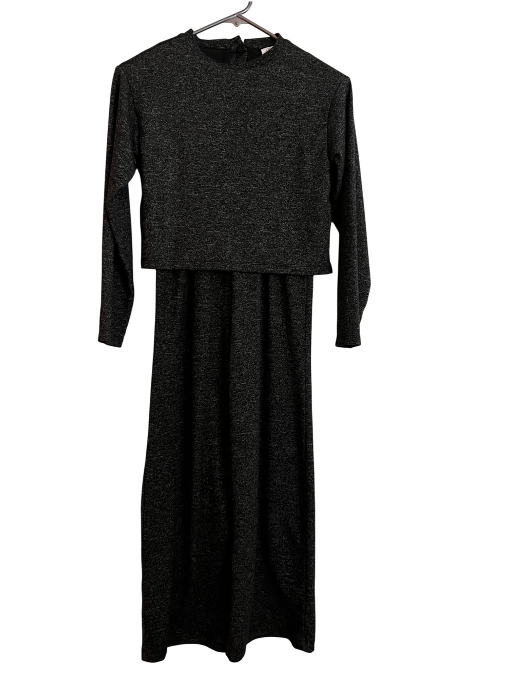 Zara Black Long-Sleeve One-Piece Jumpsuit